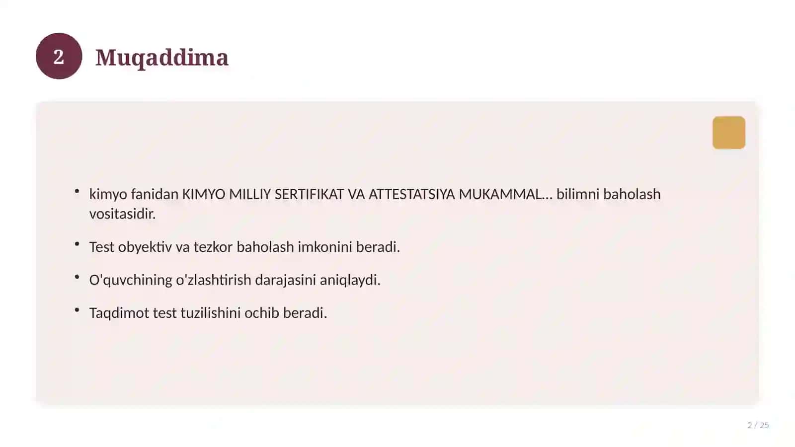 KIMYO MILLIY SERTIFIKAT VA ATTESTATSIYA MUKAMMAL MASALALAR VA TAHLILLARI 500+ 2026 YIL 2