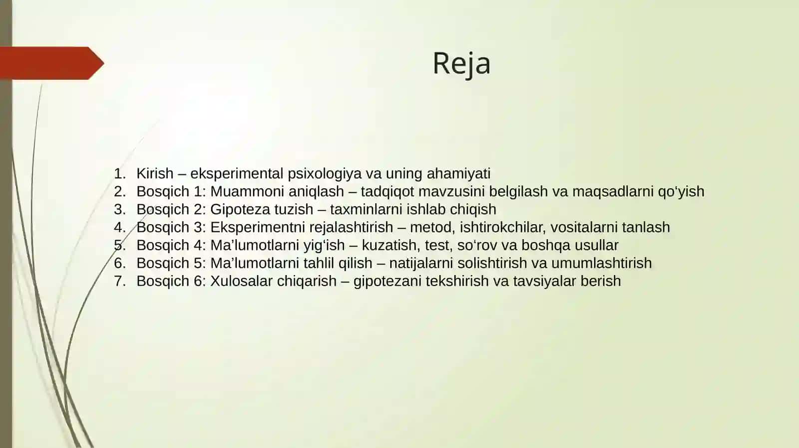 Eksperimentalpsixologik jarayonlari bosqichlari 2