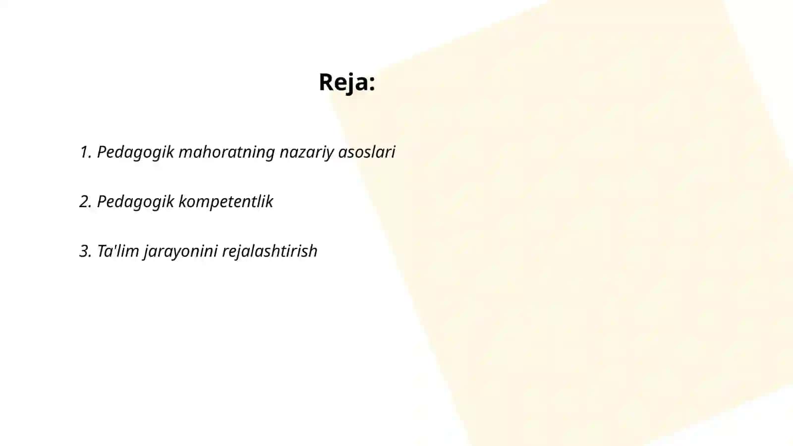 Pedagogik mahoratning asosiy tarkibiy qismlari 2