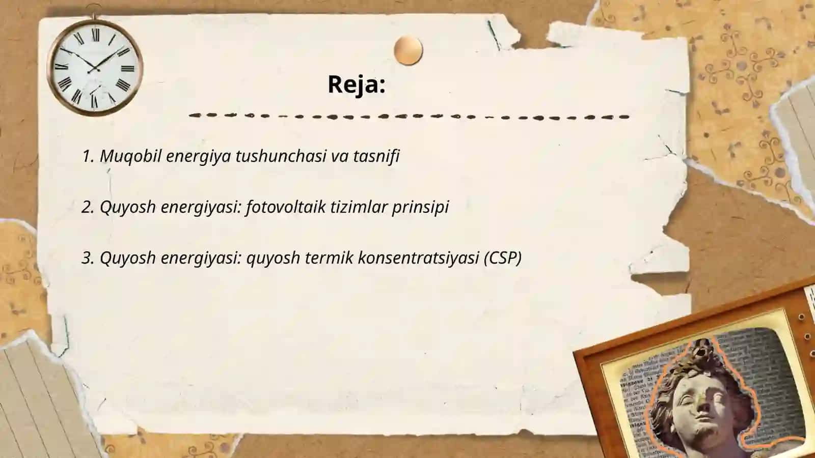 FIZIKA: Muqobil energiya manbalari 2