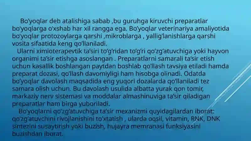Bo‘yoq preparatlari va turli shakllar 2