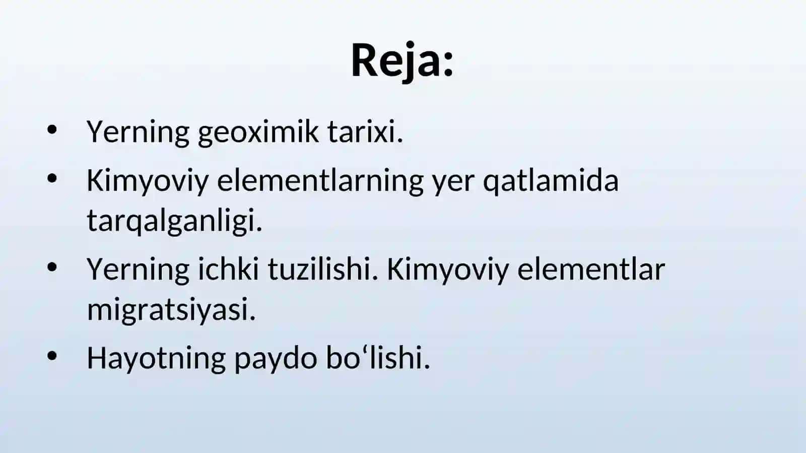 KIMYOVIY ELEMENTLARNING ATROF MUHITGA TARQALISHI. KIMYOVIY ELEMENTLARNING MIGRATSIYASI 2