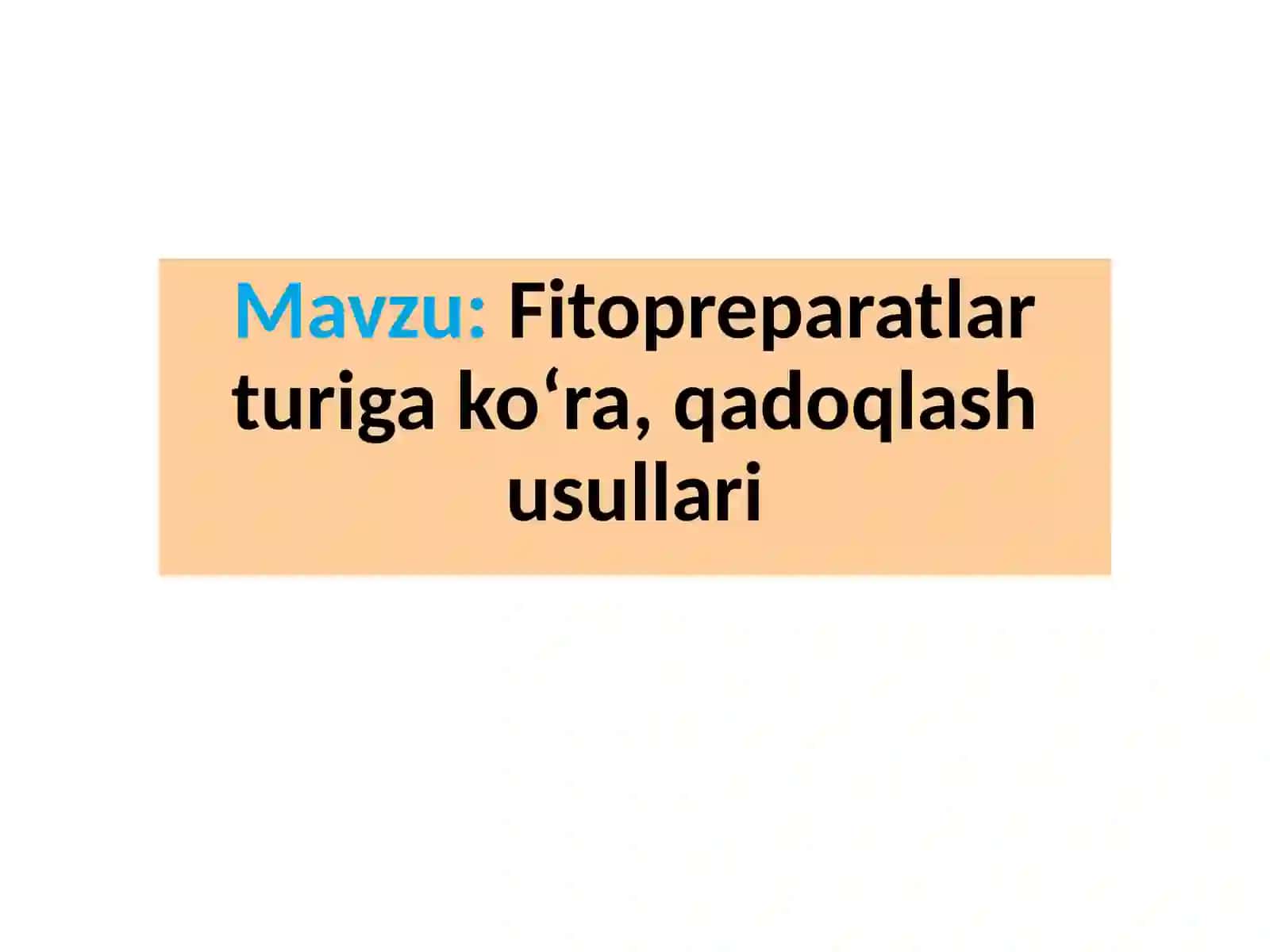 Fitopreparatlar nazorati 2