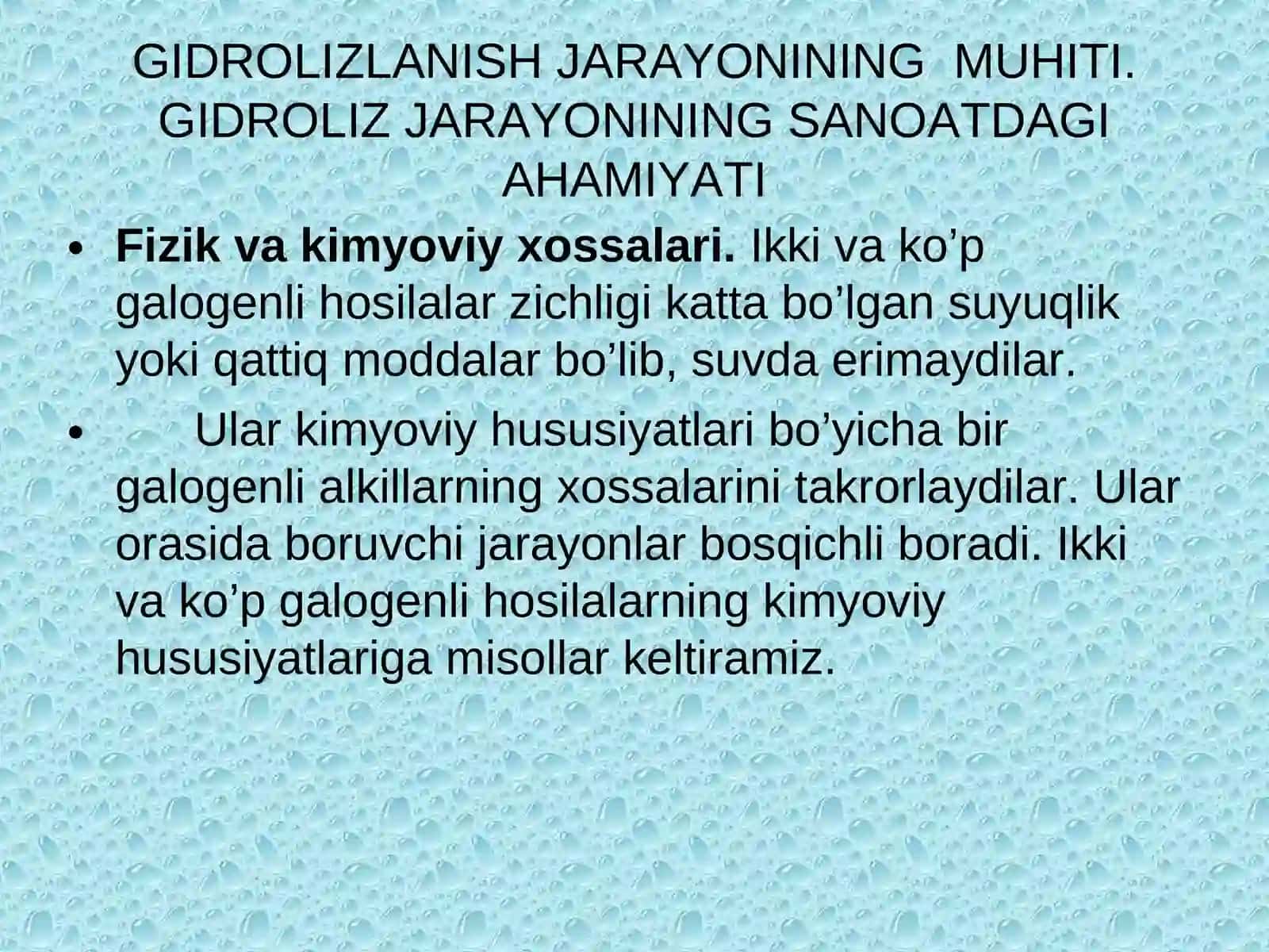 GIDROLIZ VA AMFOTERLIKNING ANALIZDA ISHLATILISHI 2