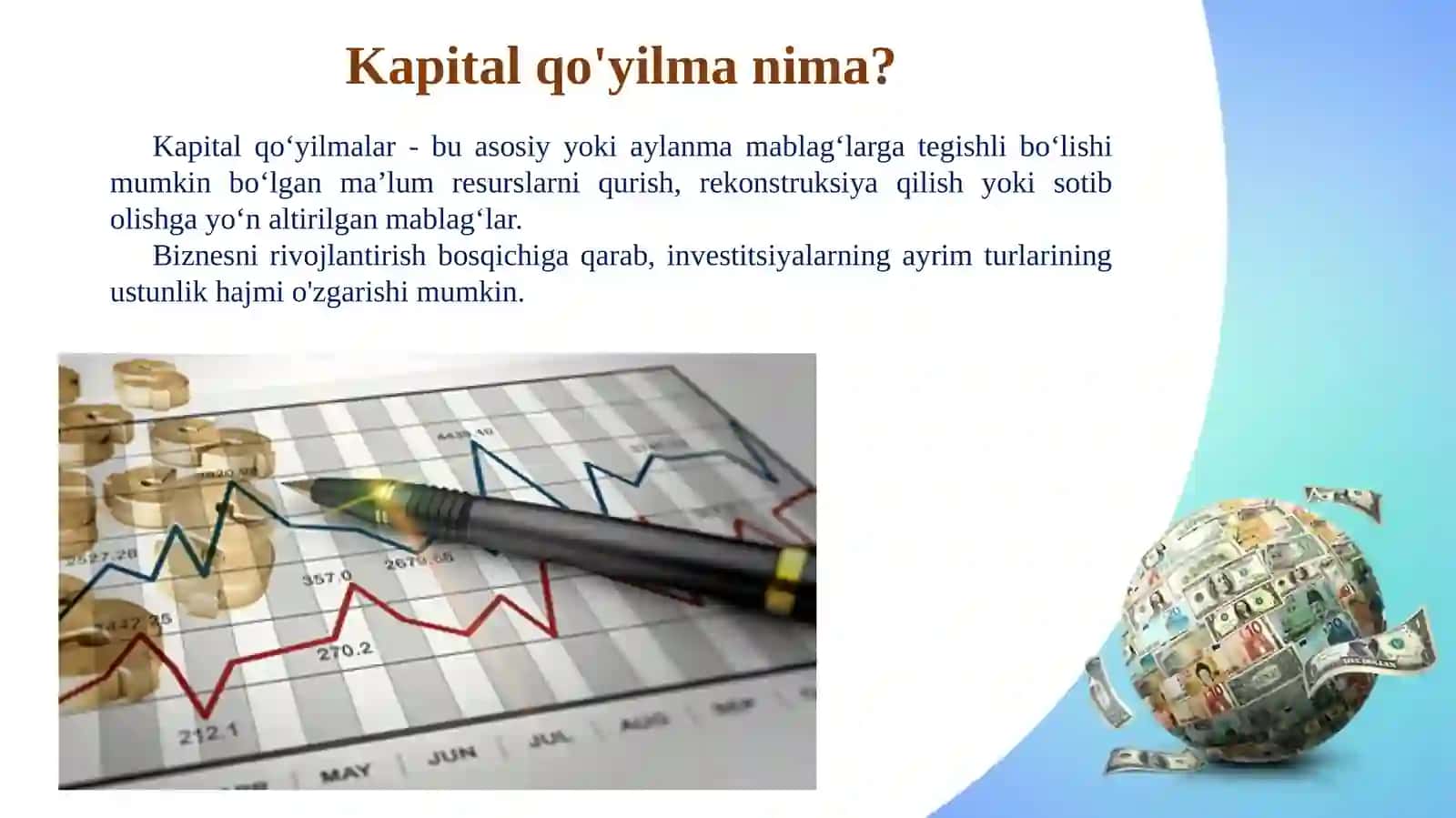 Kapital qo’yilmalar va kapital bozori 2