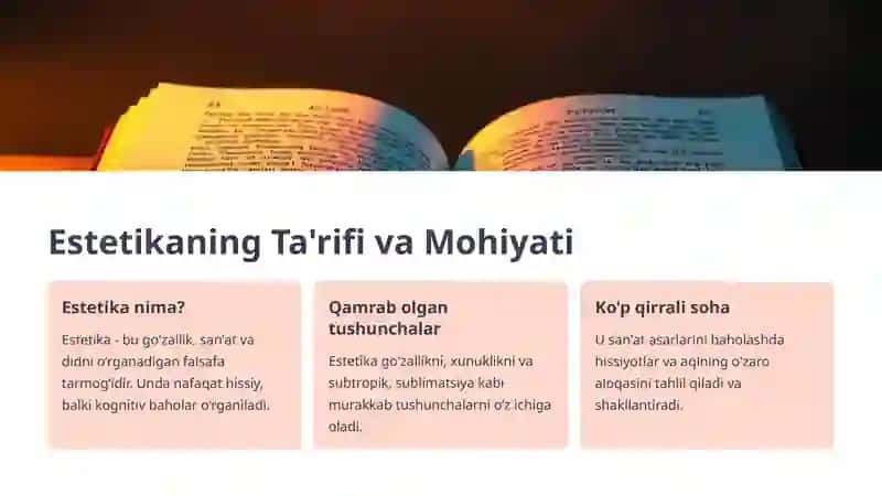 Estetikaning mohiyati va ahamiyati 2