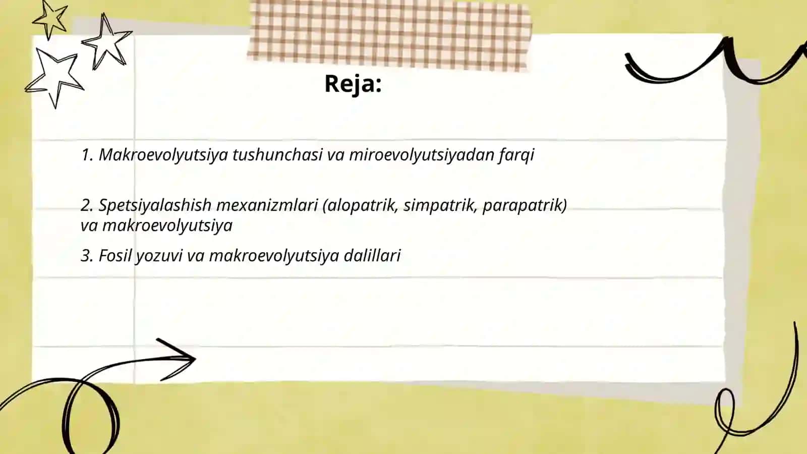 Makroevolutsiya tushunchasi.Makroevolutsiyani tasdiqlovchi dalillar 2
