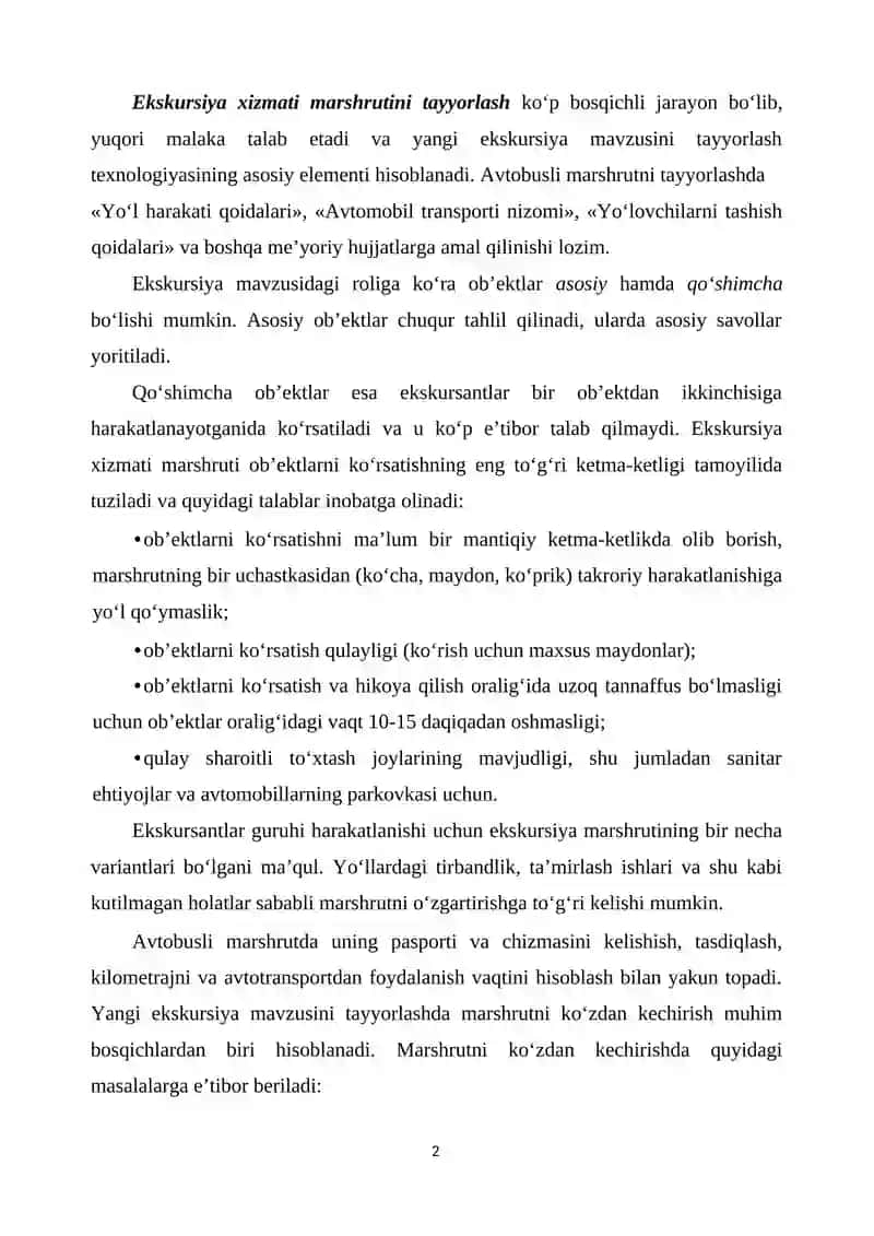 Ekskursiya Xizmati 2