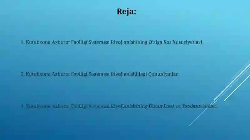 Kutubxona Axborot Faolligi Sistemasi Rivojlanishining O'ziga Xos Xususiyatlari 2