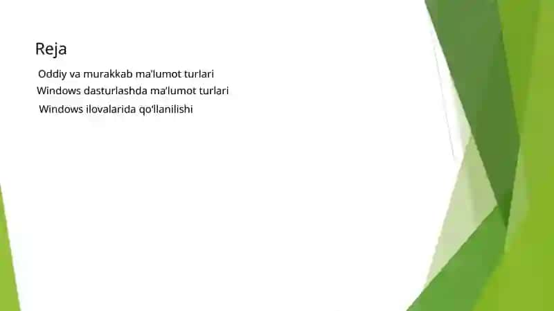 MA’LUMOTLARNING MURAKKAB TURI 2
