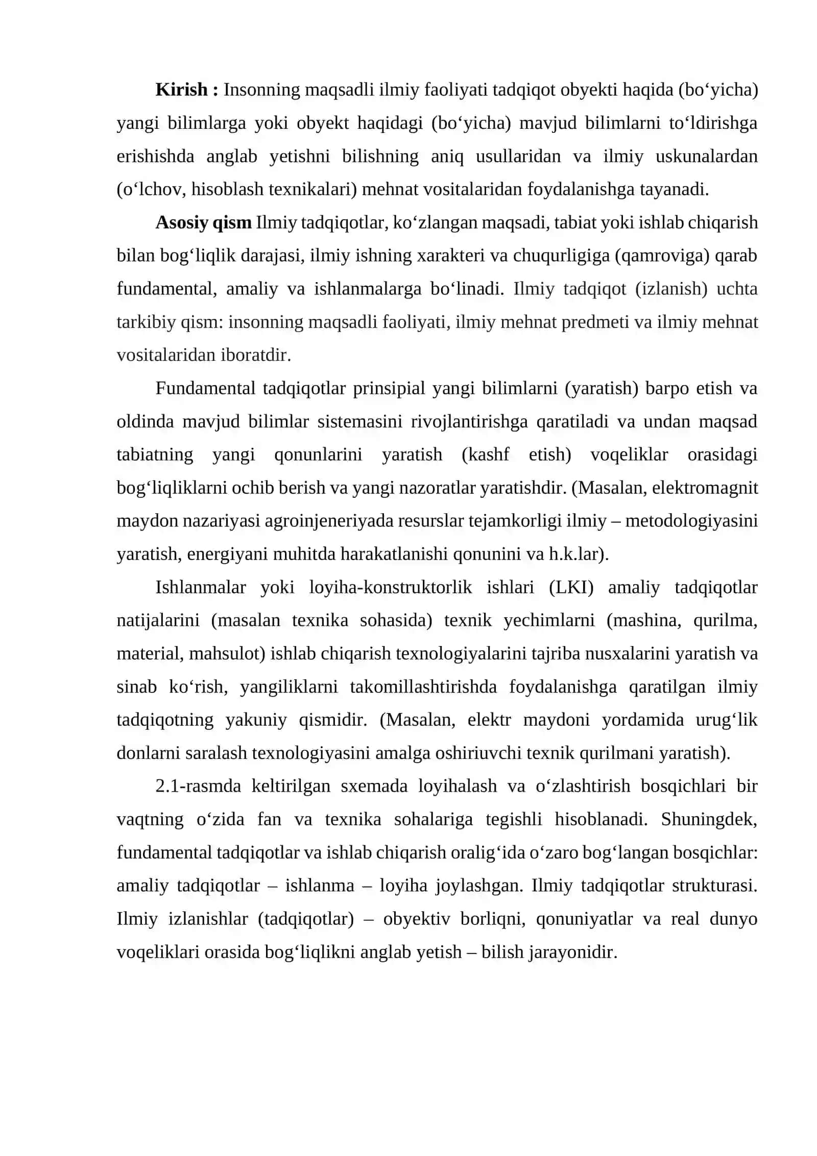 ILMIY TADQIQOT TURLARI VA UNI OLIB BORISHNING ASOSIY USULLARI 2