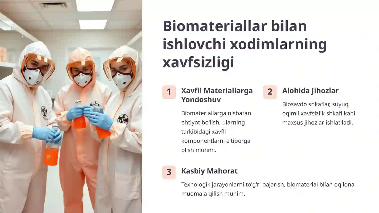 Laboratoriya xodimlarining biomaterial bilan ishlashda himoya choralari 2