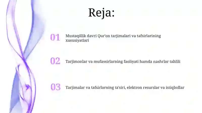 Mustaqillik yillarida Qur'onning o'zbek tiliga tarjimasi va tafsirlari 2