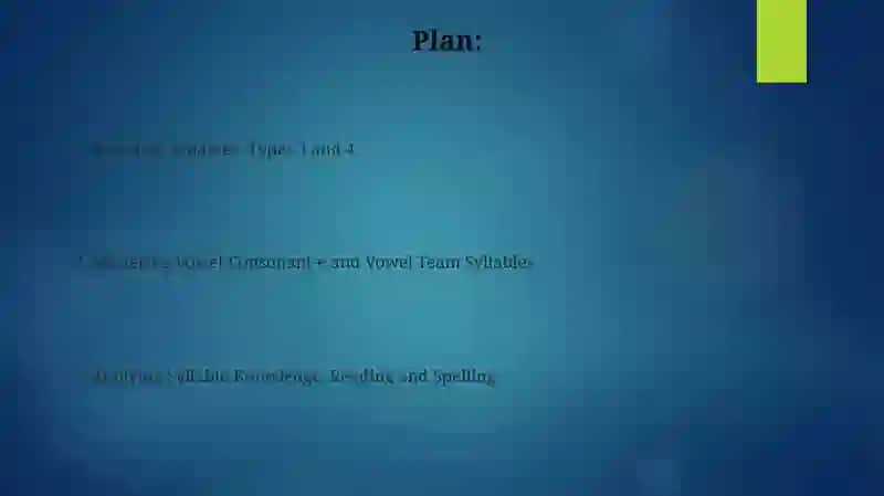 Types of syllables 3 and 4 2