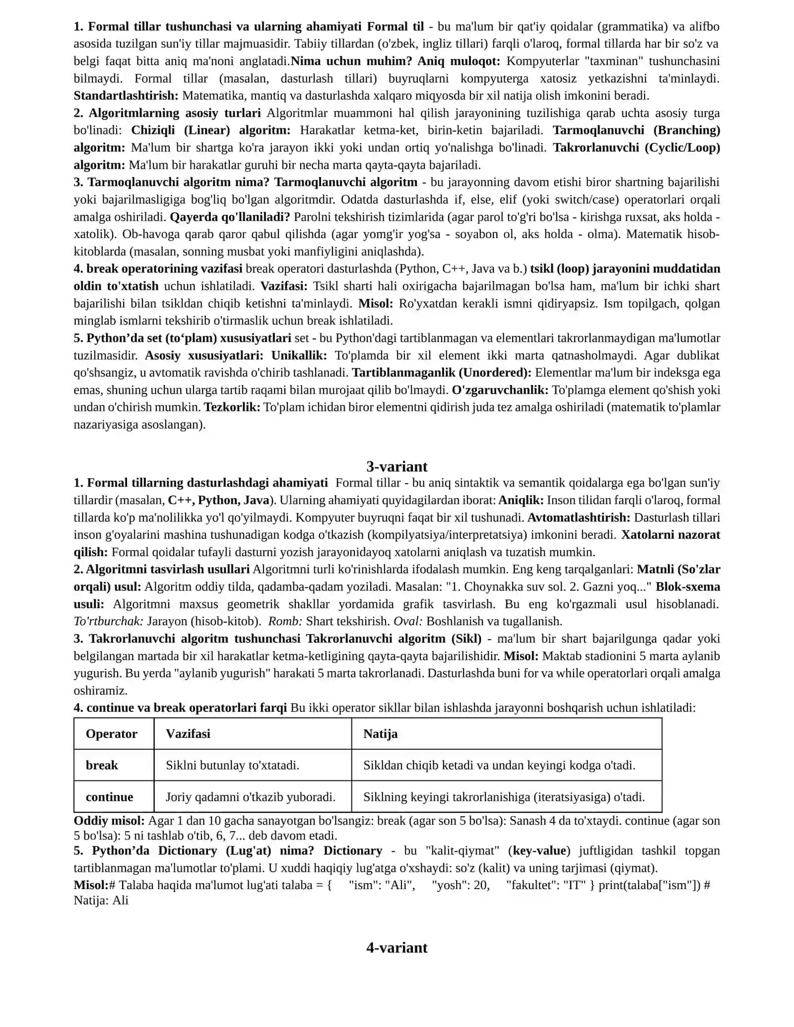 Tizimli dasturlash fanining maqsadi va vazifalari 2