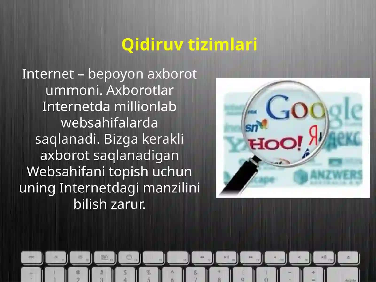 Internetda ma’lumotlarni izlash 2
