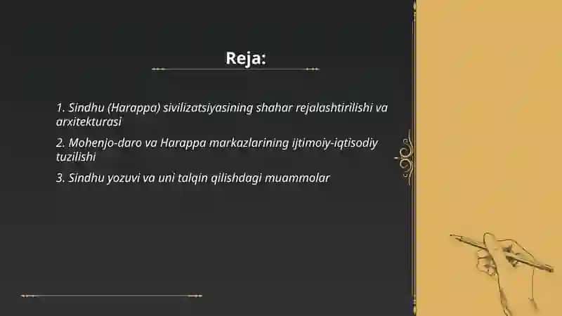 Ilk hind sivilizatsiyasi (mil. avv XXIII - XVIII asrlar). Mil. avv. XV - IV asrlarda qadimgi Hindiston 2