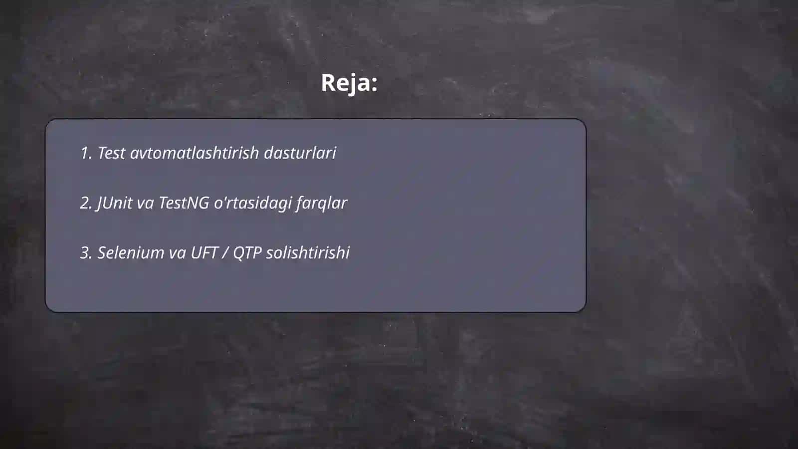 Test tuzuvchi dasturlar va ularning farqi 2