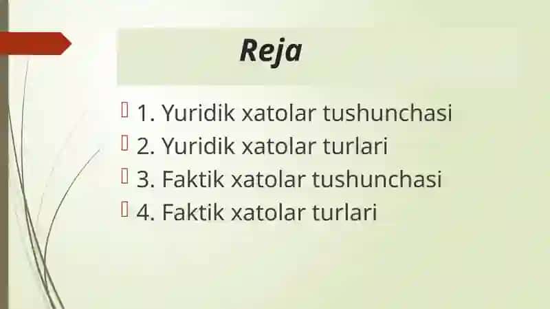 Jinoyat huquqida yuridik va faktik xatolar 2