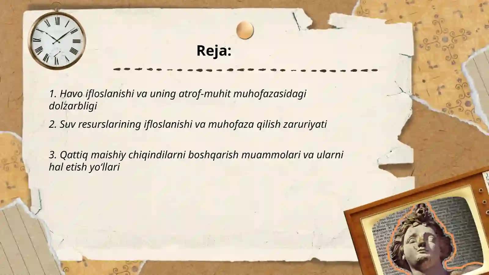 Atrof muhit muhofaza qilish muammosi dolzarbligi 2