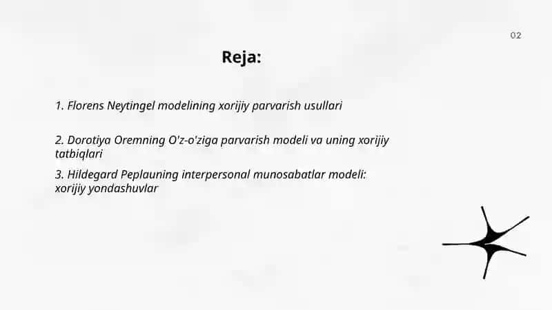 Florens Neytingel modelining xorijiy parvarish usullari 2