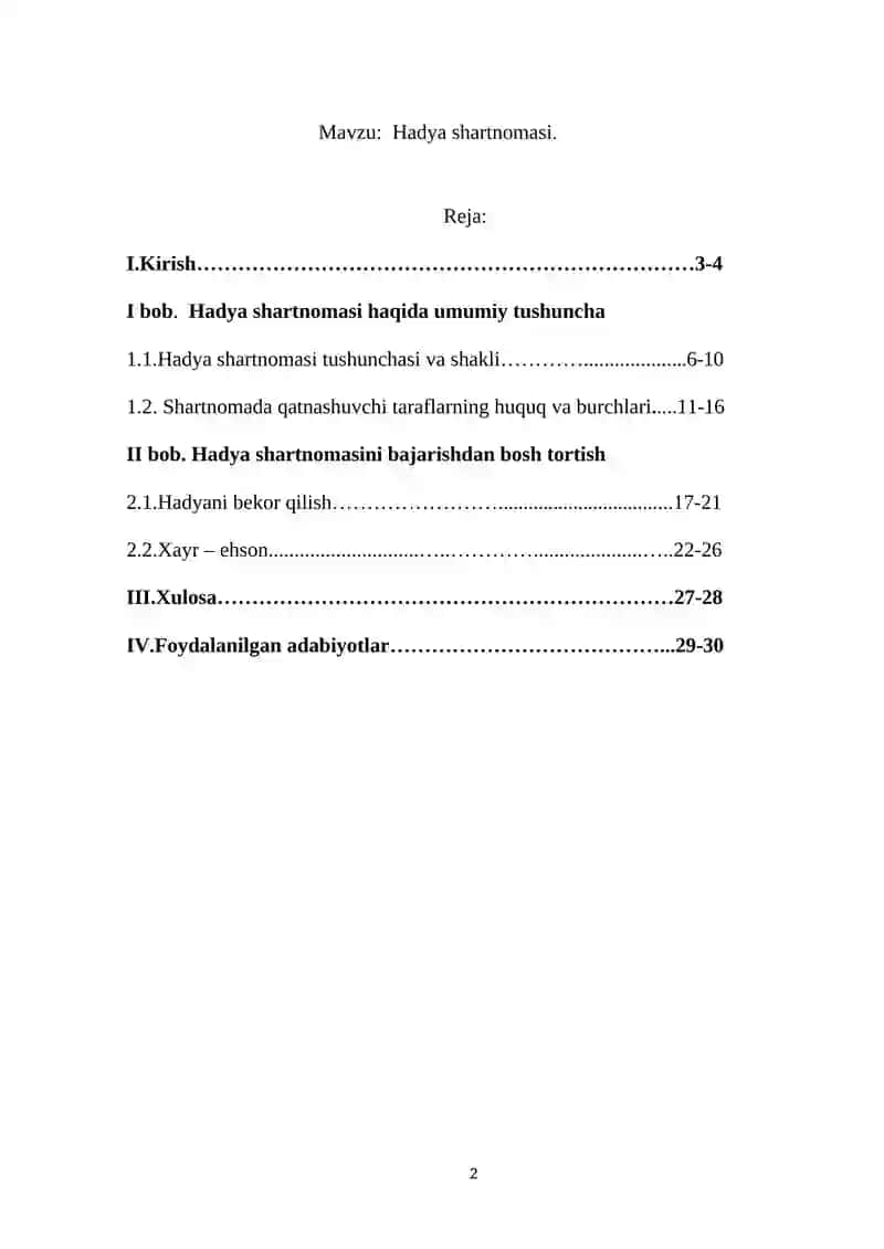 Hadya shartnomasi 2