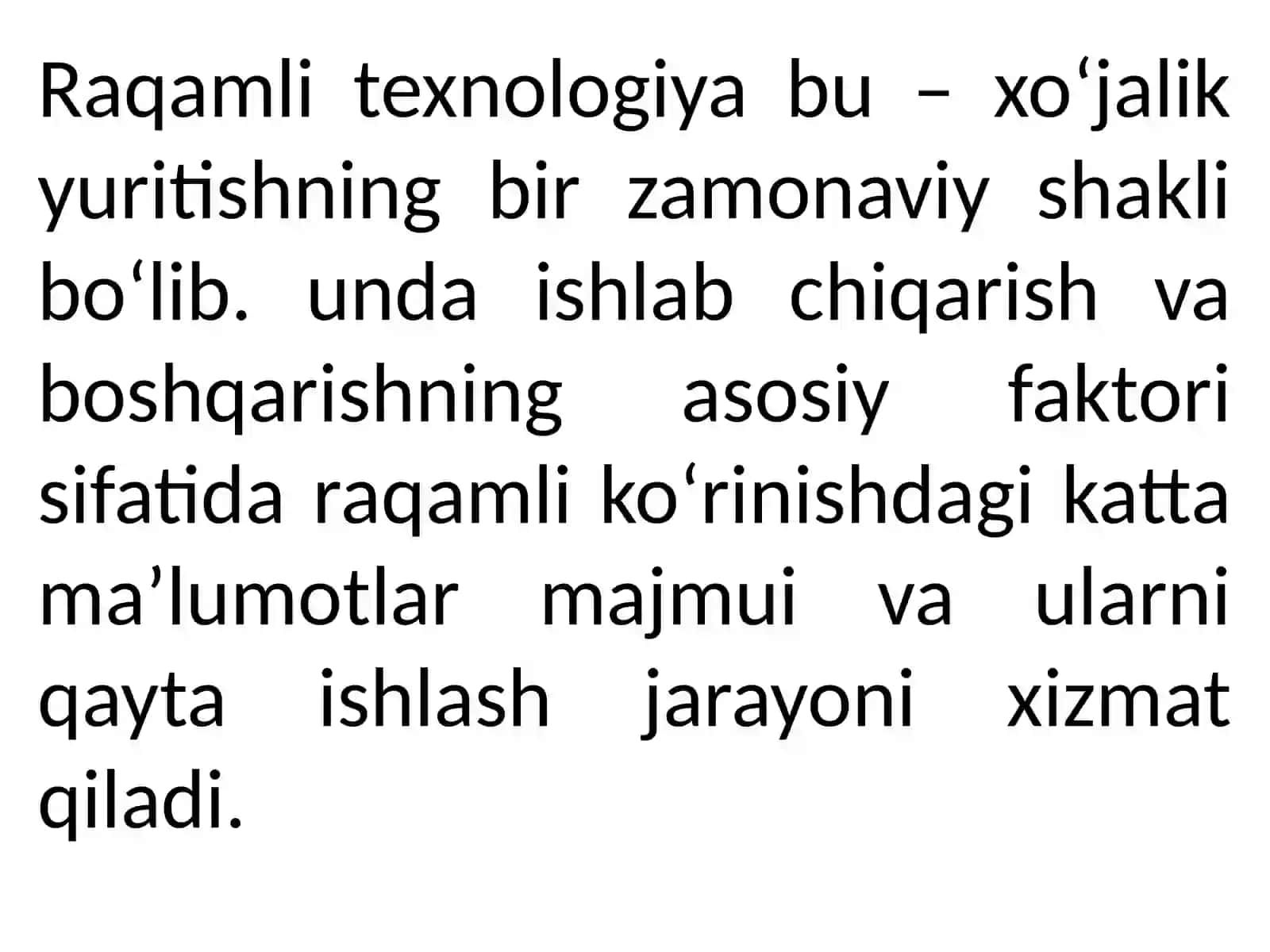 Zamonaviy raqamli texnologiyalar 2