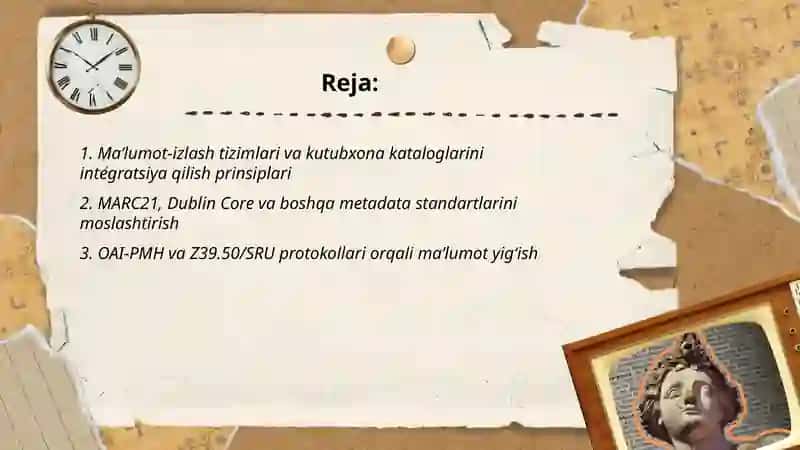 Ma’lumot-izlash tizimlari va kutubxona kataloglarini integratsiya qilish 2