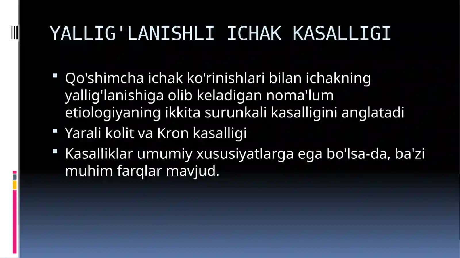 Yarali kolit / surunkali kolit 2