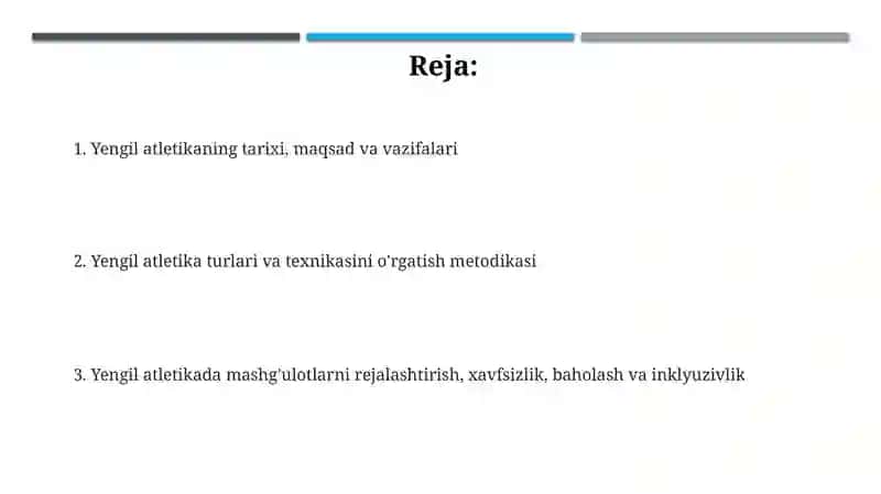 Yengil atletika va uni uqitish metodikasi 2