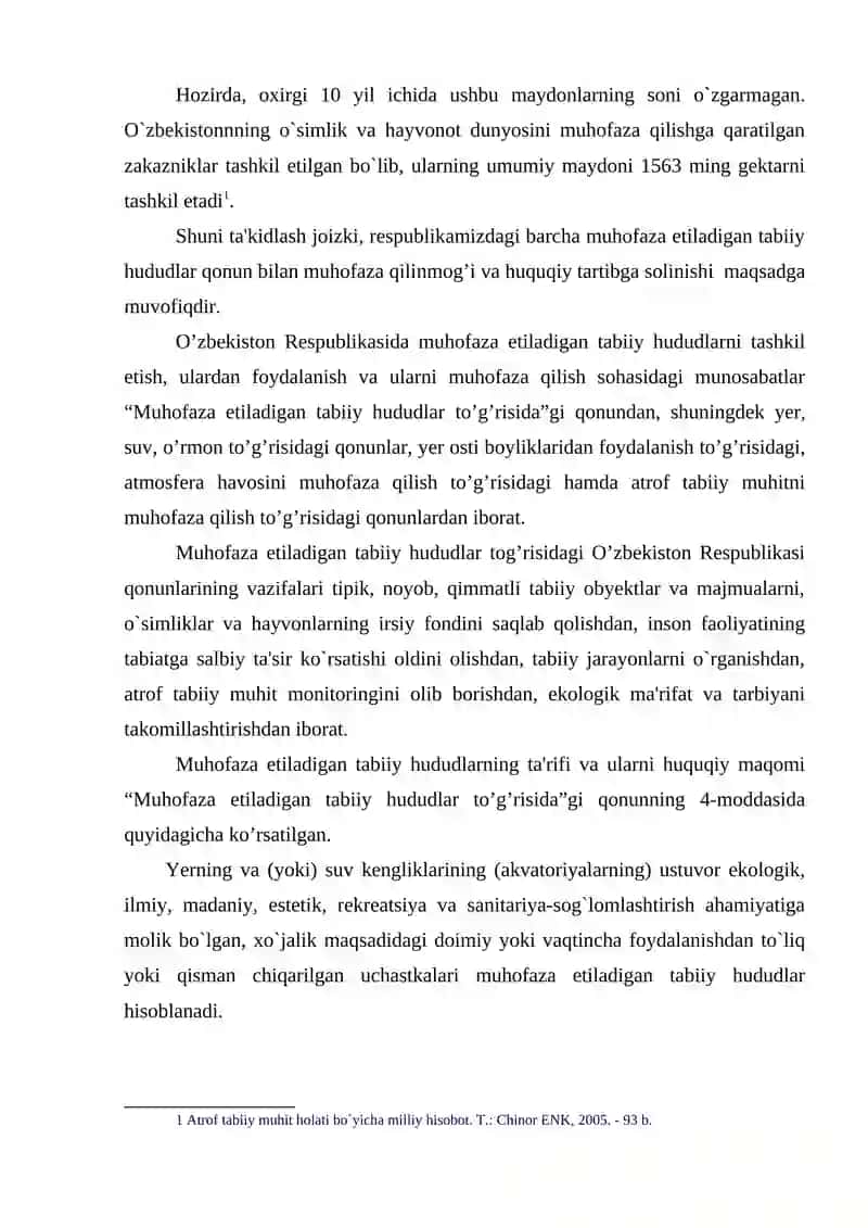 Muhofaza etiladigan tabiiy hududlar 2