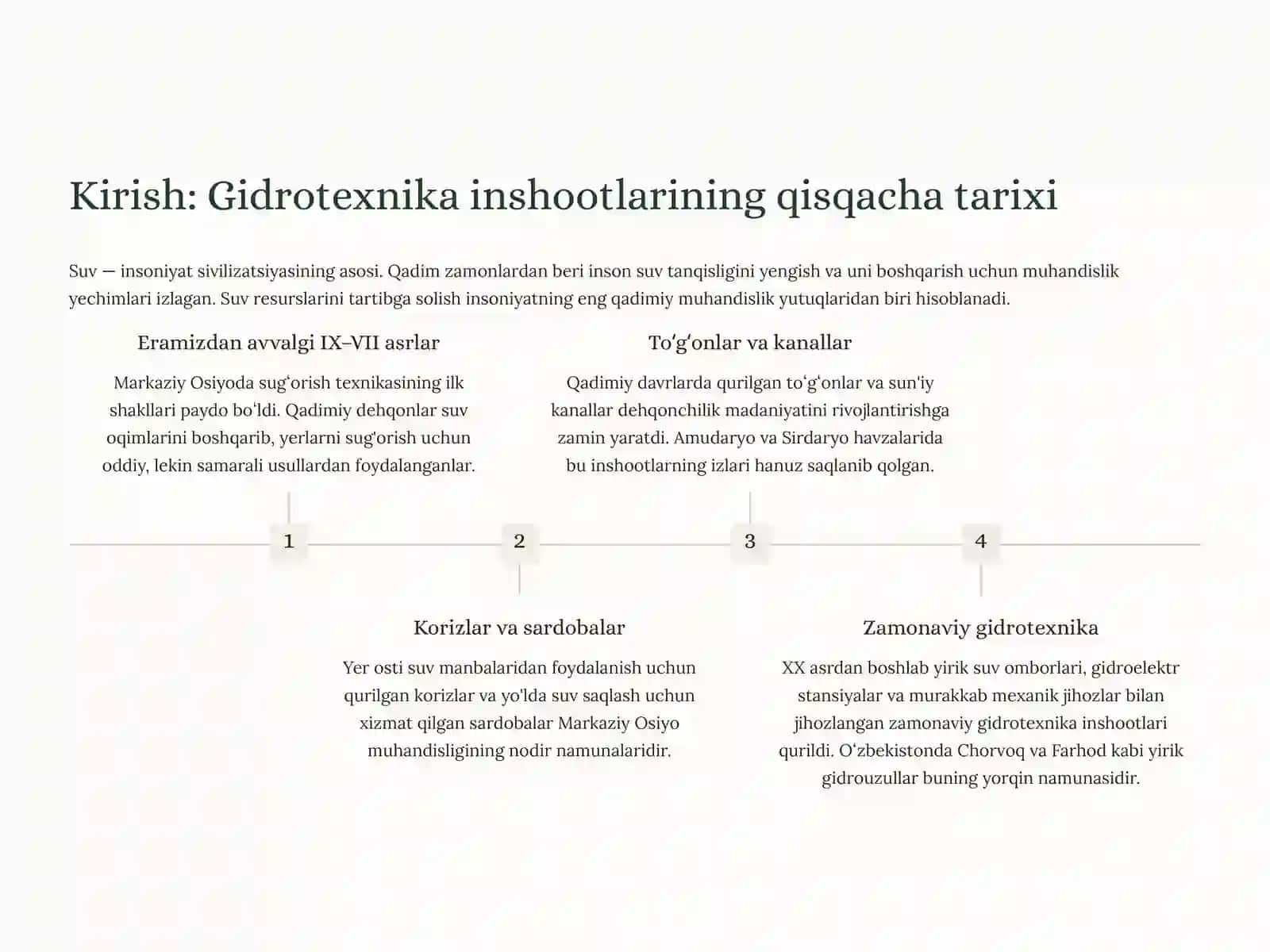 Gidrotexnika inshootlarida mexanik jihozlarning joylashuvi va ularning ish sharoitlari 2