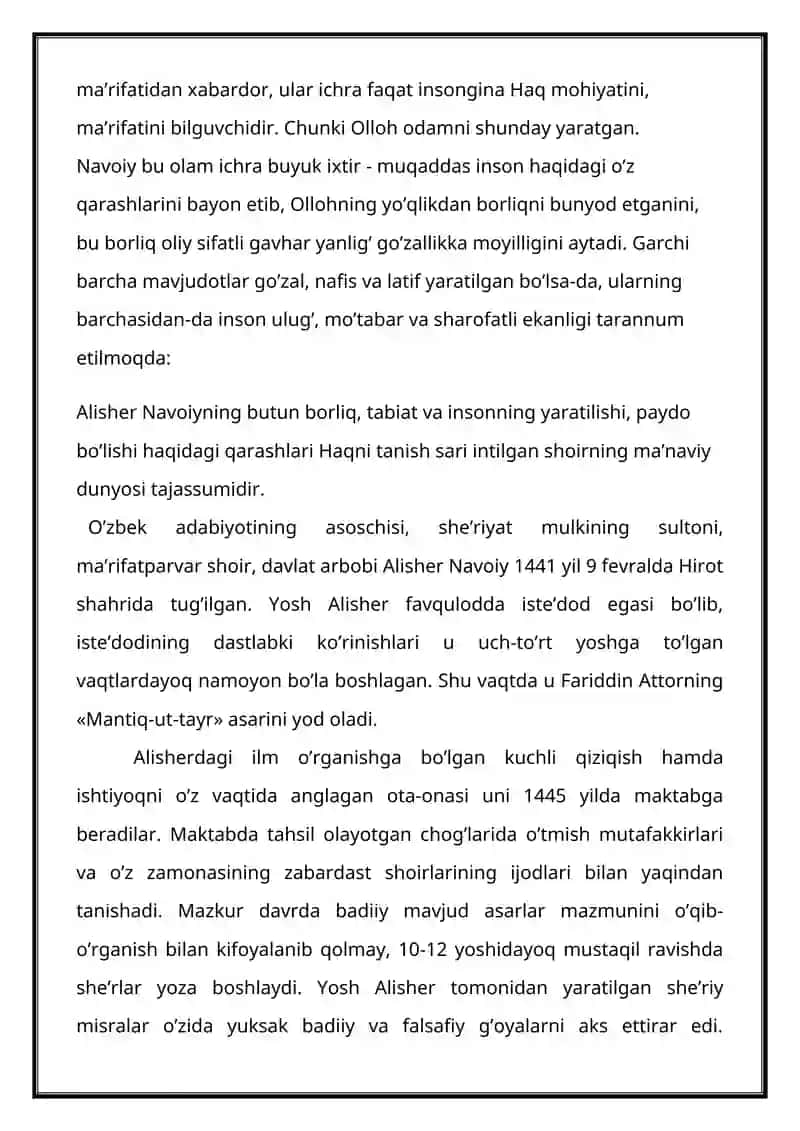 Alisher Navoiy buyuk qalb soxibi 2