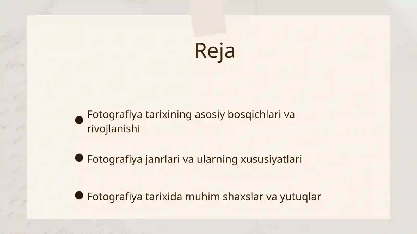 Fotografiya tarixi va janrlari 2