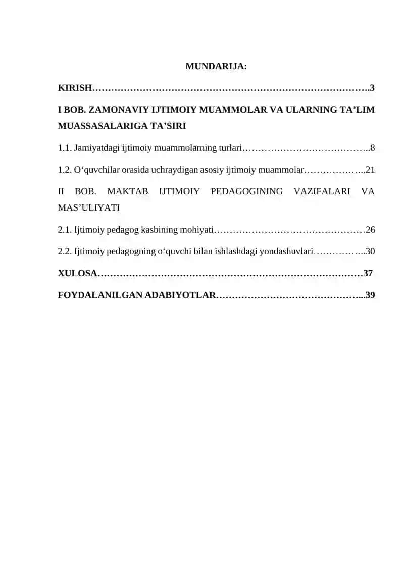 "ZAMONAVIY IJTIMOIY MUAMMOLARNI BARTARAF ETISHDA MAKTAB IJTIMOIY PEDAGOGINING MAʼSULIYATI" 2