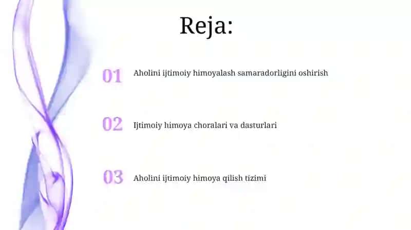 Aholini ijtimoiy himoyalash samaradorligini oshirish 2
