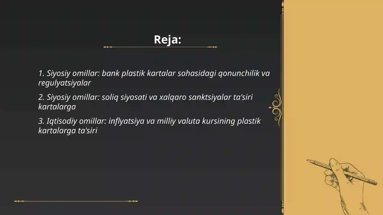 Bank plastik kartalarda pest tahlili va swot tahlili 2