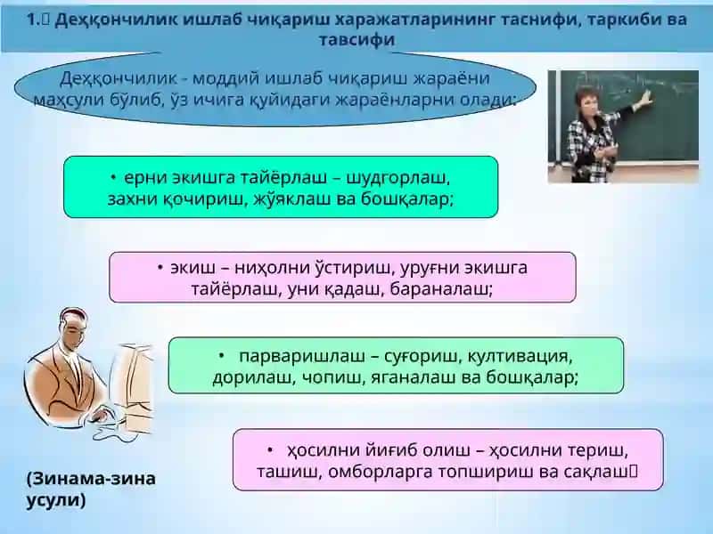 Деҳқончилик ишлаб чиқариш харажатлари 2