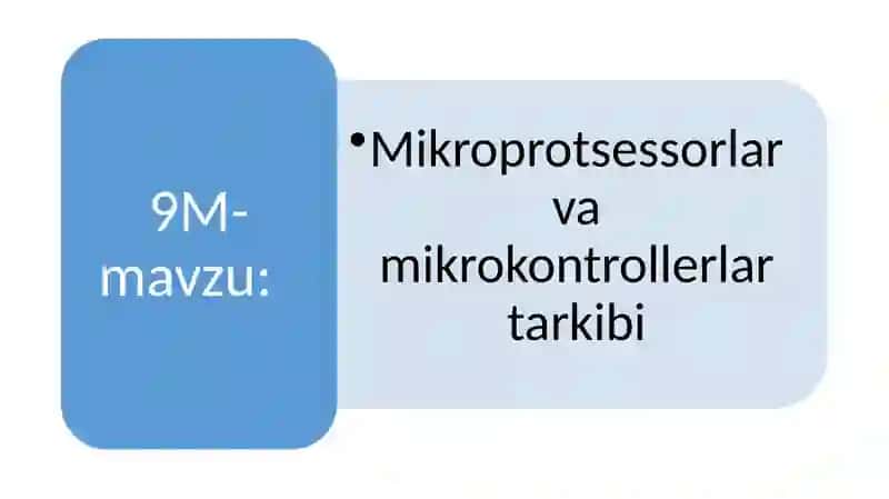 Avtomatlashtirishning texnik vositalari 2