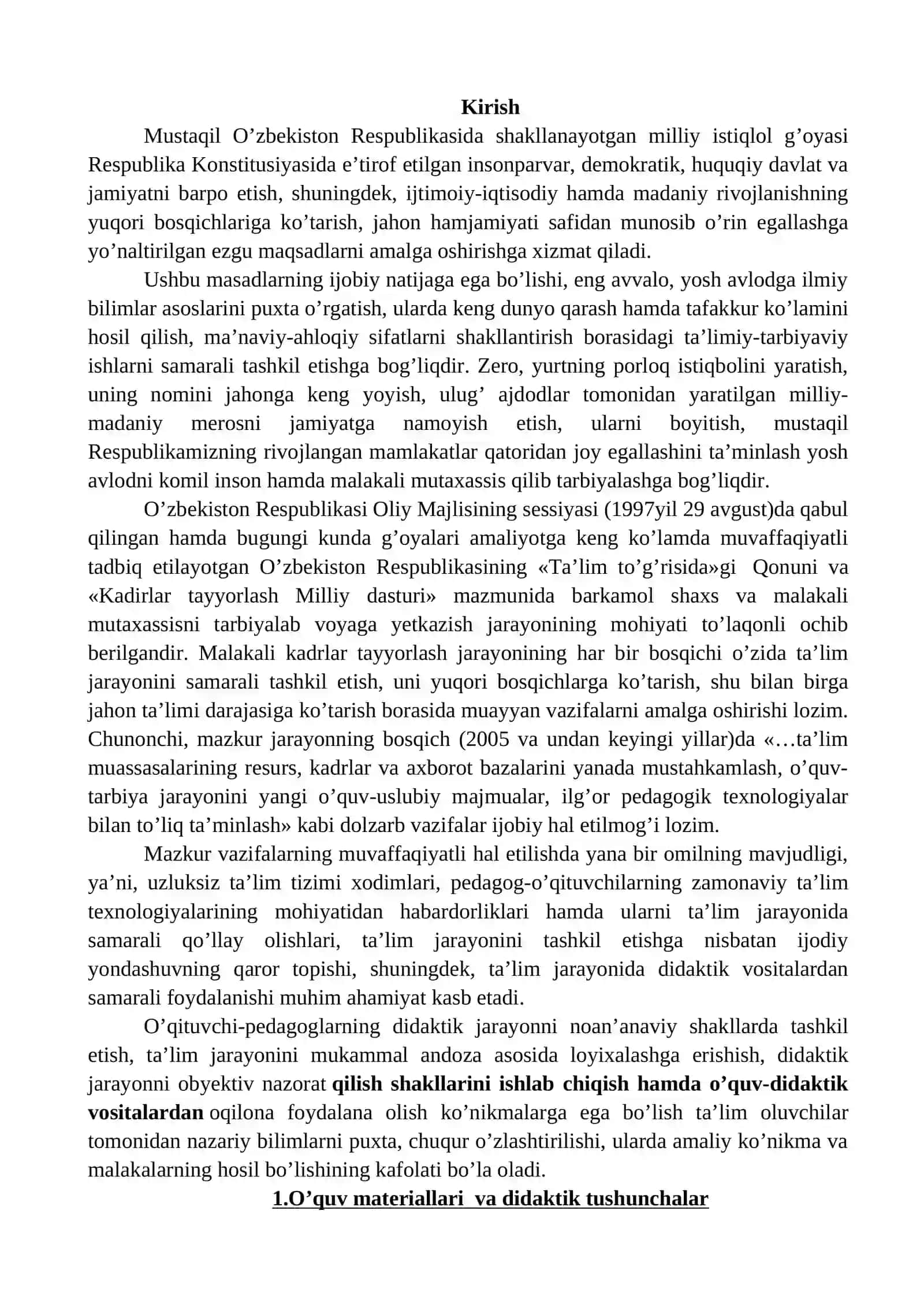 O'quv materiallarini didaktik jihatdan qayta ishlay olishni shakllantirish 2