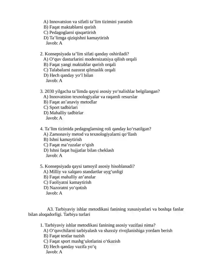 Tarbiyaviy ishlar metodikasi 2