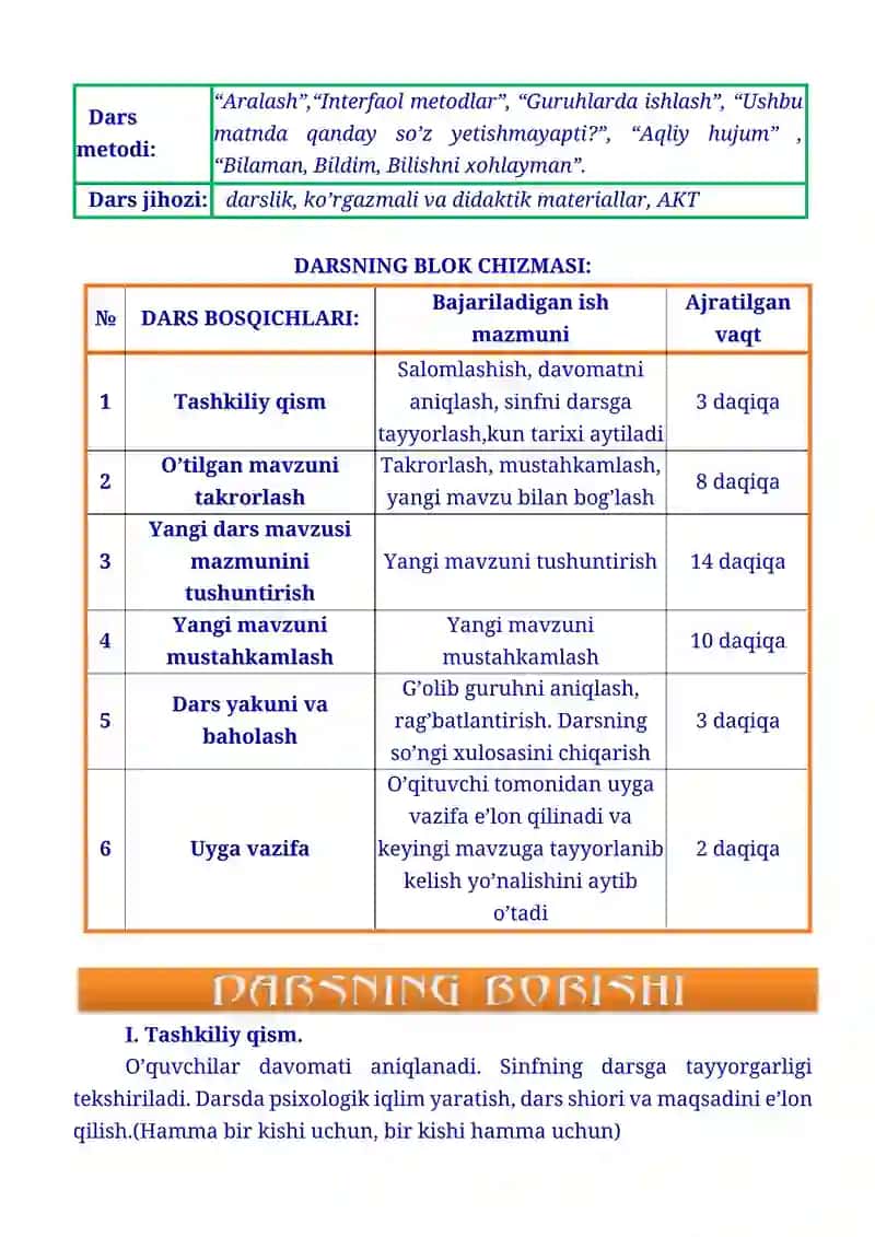 9-sinf O'zbek tili Men yoqtirgan kasb. Shaxsi umumlashgan gaplar 2