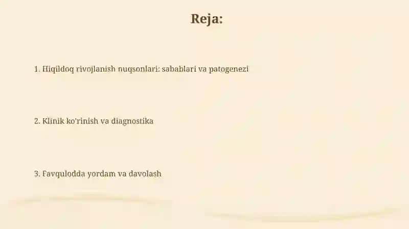 Hiqildoq rivojlanish nuqsonlari: sabablari 2