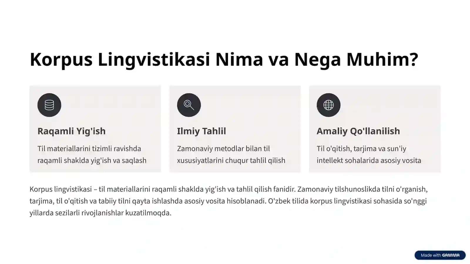 Korpus Lingvistikasi va Uning Amaliy Ahamiyati 2