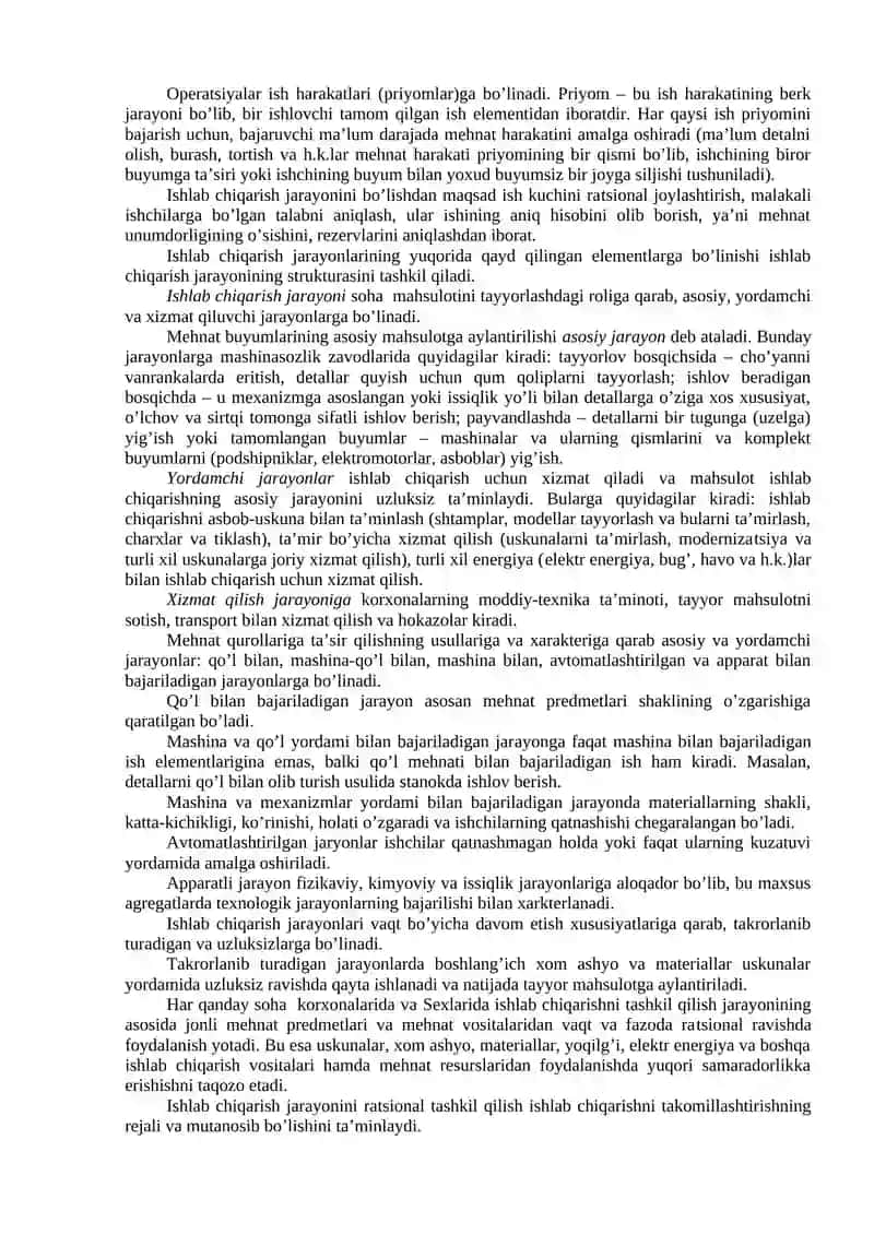 Ishlab chiqarish tizimi va uning asosiy elementlari 2