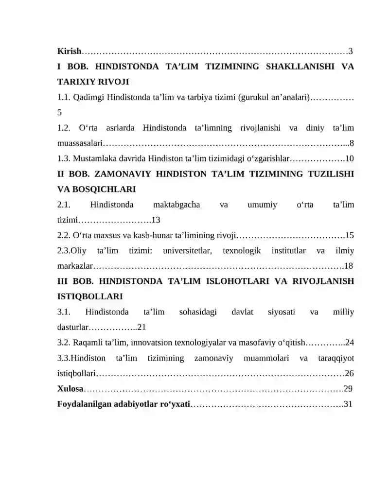 HINDISTON TA’LIM TARAQQIYOTI 2