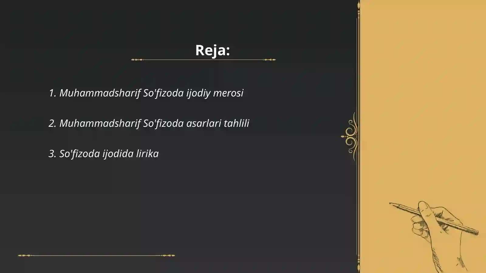 Muhammadsharif So'fizoda ijodining o'rganilishi 2
