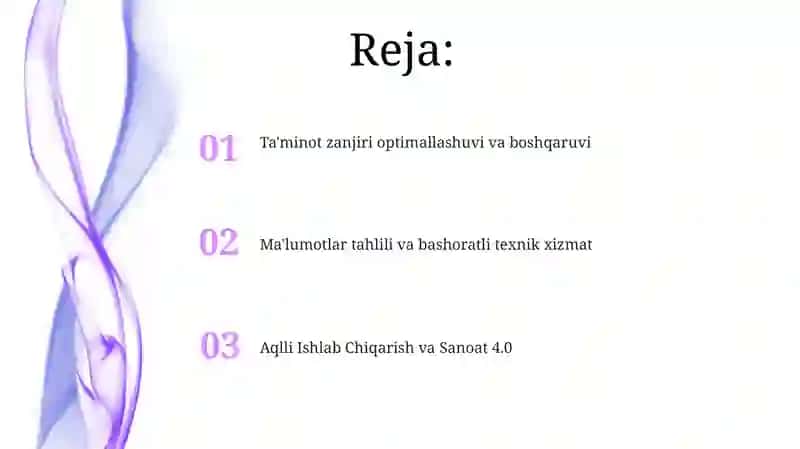 Axborot texnologiyalaring ishlab chiqarishda qoʻllanishi 2