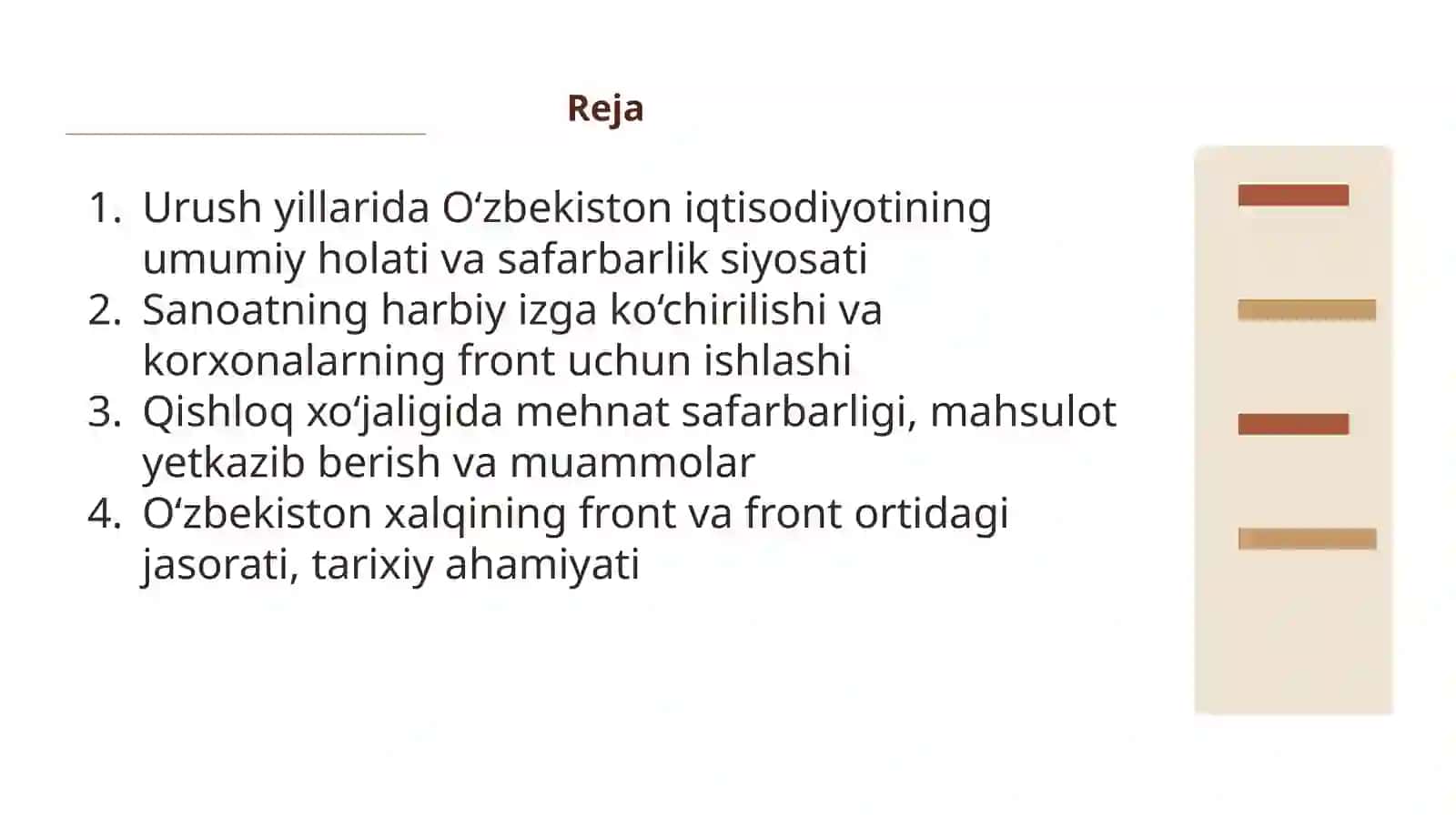 O‘ZBEKISTON SSRNING SANOATI VA QISHLOQ XO‘JALIGI IKKINCHI JAHON URUSHI YILLARIDA 2