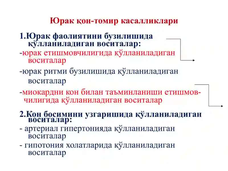 KARDIOTONIK, ANTIANGINAL VA GIPOLIPIDEMIK PREPARATLAR 2
